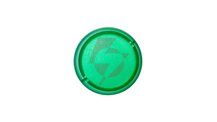 Soczewka lampki 22mm płaska bez opisu zielona M22-XL-G 216455