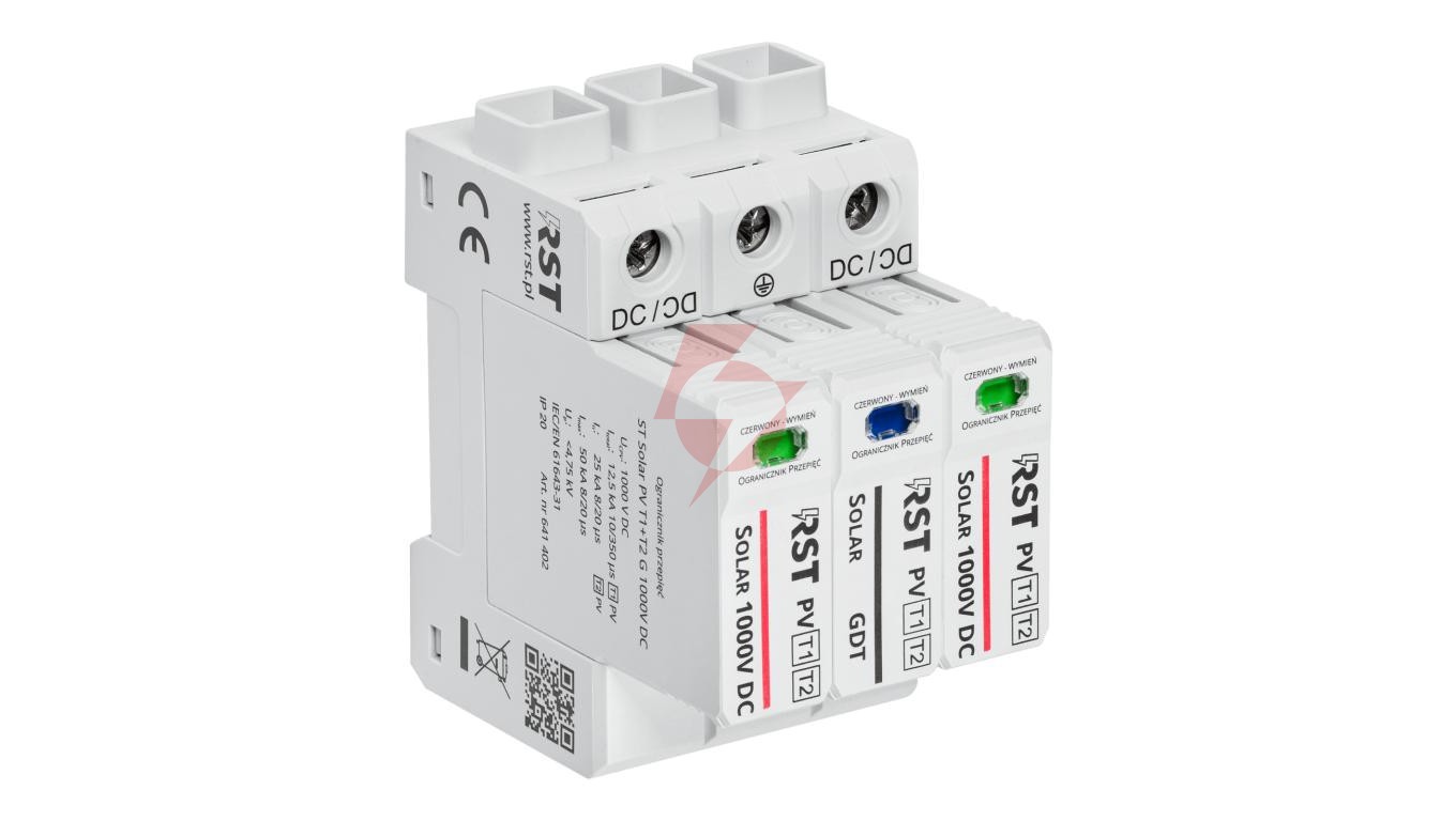 Ogranicznik przepięć T1+T2 DC, RST Solar PV T1+T2 G 1000V DC 641 402