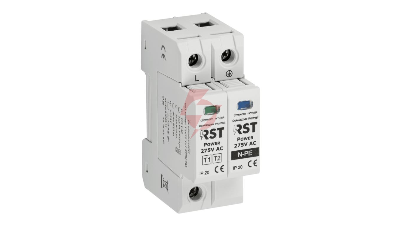 Ogranicznik przepięć T1 + T2 RST Power T1+T2 1+1 275V (FM) 801 416
