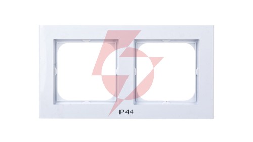 SONATA Ramka podwójna do łączników IP44 biała RH-2R/00