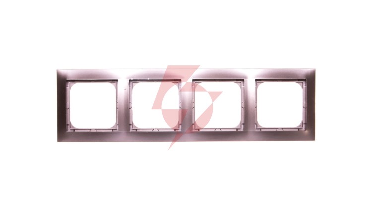 IMPRESJA Ramka poczwórna tytan R-4Y/23
