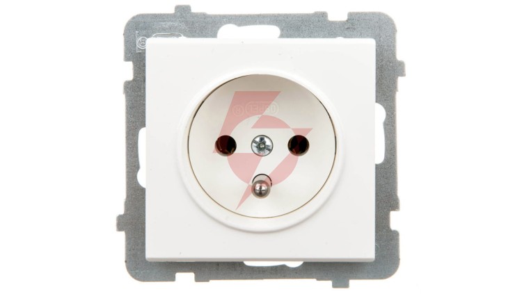 SONATA Gniazdo pojedyncze z/u ecru GP-1RZ/m/27