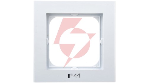 SONATA Ramka pojedyncza do łączników IP44 biała RH-1R/00