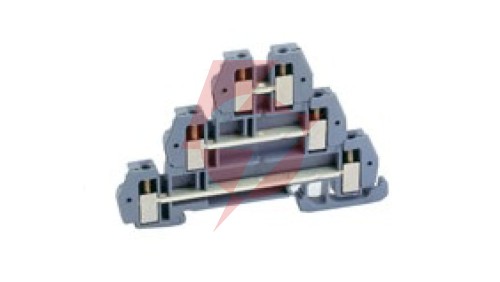 Złączka 3 piętrowa 2,5mm2 szara /euro ZUG/ 43504