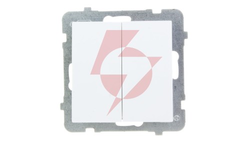 AS Łącznik schodowy + pojedynczy biały ŁP-9G/m/00