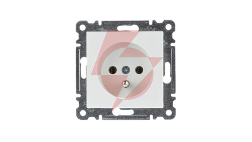 Lumina Gniazdo pojedyncze z/u 16A białe WL1020