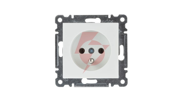 Lumina Gniazdo pojedyncze z/u 16A białe WL1020
