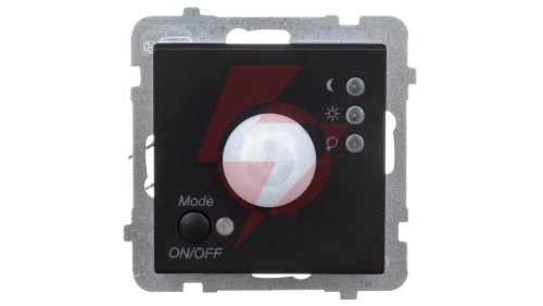 SONATA Elektroniczny czujnik ruchu czarny metalik ŁP-16R/m/33
