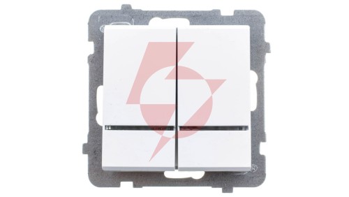 SONATA Łącznik świecznikowy z podświetleniem biały ŁP-2RS/m/00