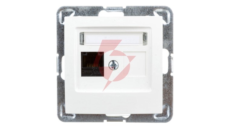 IMPRESJA Gniazdo komputerowe pojedyncze RJ45 kat.5e MMC ecru GPK-1Y/K/m/27