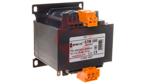 Transformator 1-fazowy bezpieczeństwa STM 250 400(230)/ 24V 10,4A, Ta 40, 16224-9905