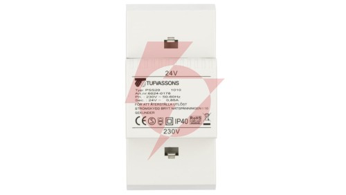 Transformator 1-fazowy modułowy bezpieczeństwa PSS 20 230/ 24V 0,85A, na szynę DIN, IP40, Ta 40, 16024-0178