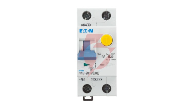 Wyłącznik różnicowo-nadprądowy 2P 20A B 0,03A typ AC PKNM 20/1N/B/003 236235