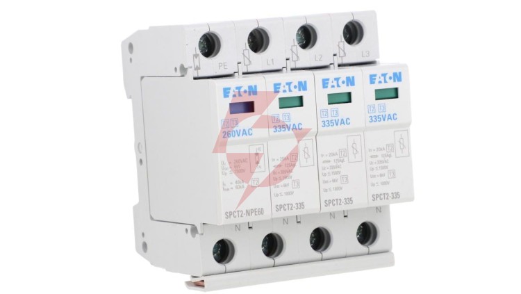 Ogranicznik przepięć Typ T2 4P 20kA 1,4kV SPCT2-335-3+NPE 167622