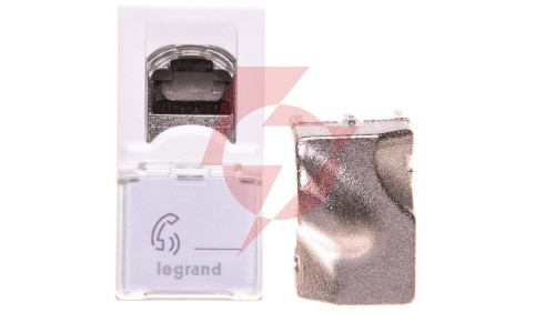 MOSAIC Gniazdo komputerowe pojedyncze RJ45 kat.6 STP białe 076563