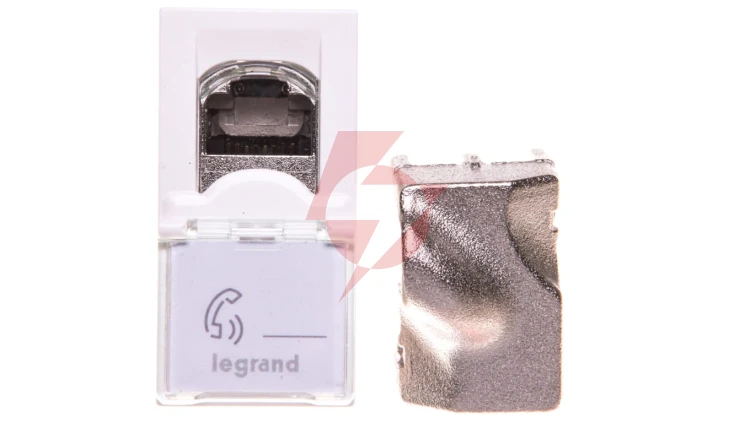 MOSAIC Gniazdo komputerowe pojedyncze RJ45 kat.6 STP białe 076563