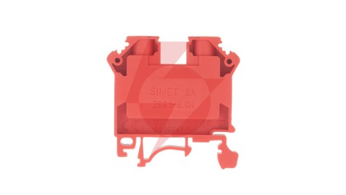 Złączka szynowa 2-przewodowa 6mm² czerwona NOWA ZSG1-6.0N 11421311