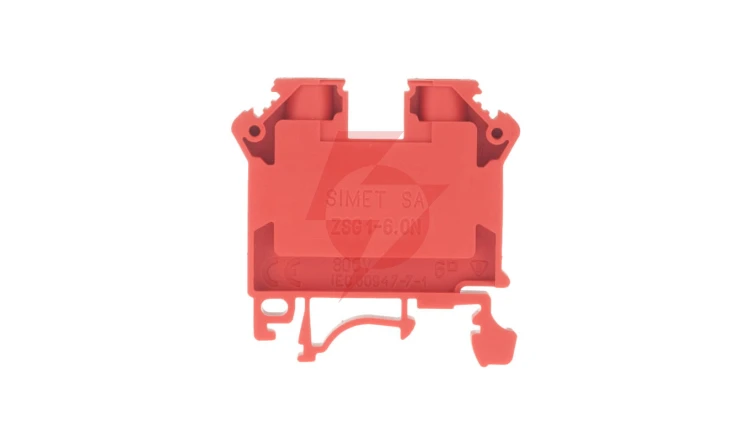 Złączka szynowa 2-przewodowa 6mm² czerwona NOWA ZSG1-6.0N 11421311