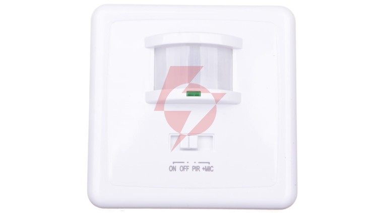 Czujnik ruchu MARID JQ-L PIR 40-500W IP20 podtynkowy zasięg do 12m 150 st. 3–2000 lx 30-90dB biały 08910