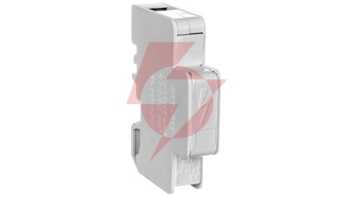 Blok rozdzielczy modułowy 1-biegunowy 60A we: 1x6-35mm² wy: 6x2,5-6mm2 szary LBR60A 84326002