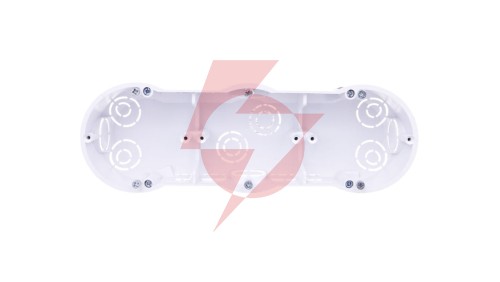 Puszka podtynkowa potrójna 60mm regips biała PKw-3 13.73