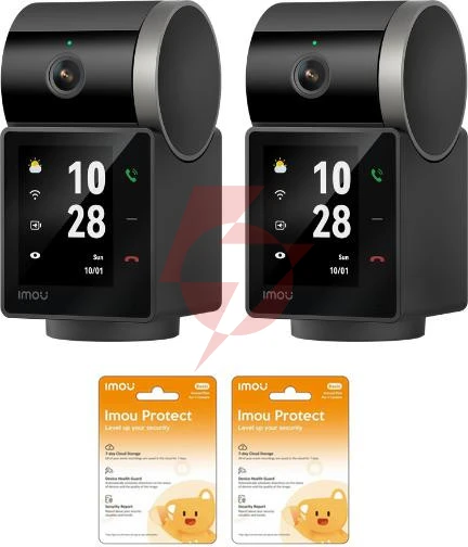 Zestaw 2 kamer ip imou rex vt pro bateryjna 5mp z chmurami imou protect
