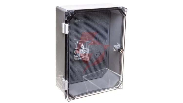 Obudowa 400x300x166mm IP65 z płytą montażową transparentna UNIbox Uni-1/T 43.11