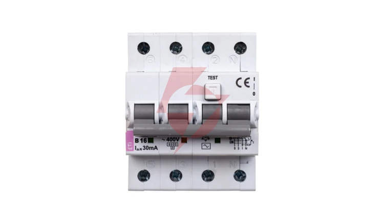 Wyłącznik różnicowo-nadprądowy 4P 16A B 0,03A typ AC KZS-4M 002174004
