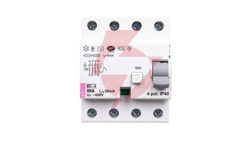 Wyłącznik różnicowoprądowy 4P 80A 0,03A typ AC EFI-4 02062145