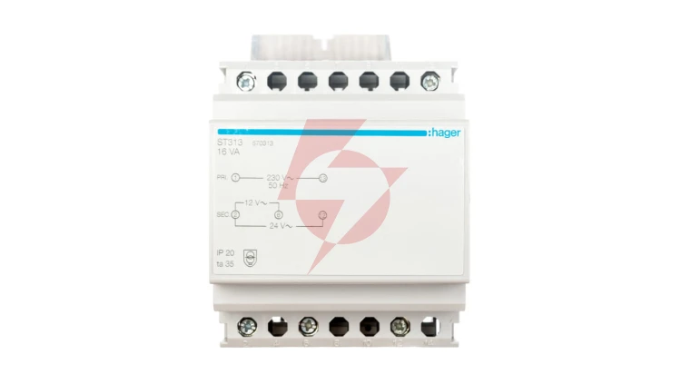 Transformator bezpieczeństwa modułowy 230/12- 24V AC 1,33-0,67A ST313