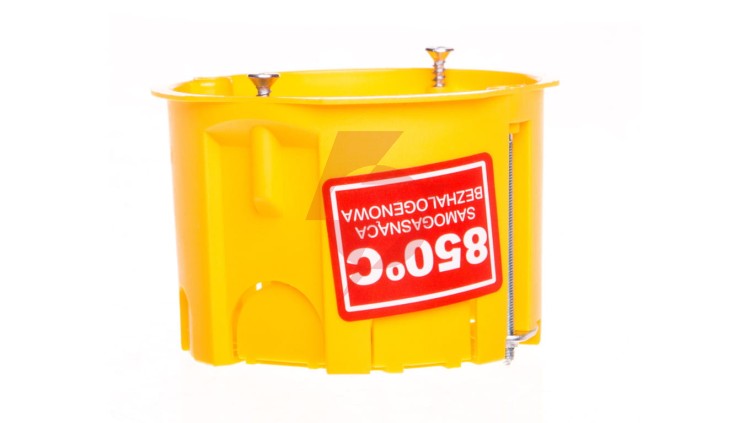 Puszka podtynkowa PK-60 K-G N samogasnąca IP20 zółta 0201-0N