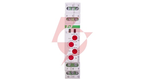Przekaźnik czasowy 2P 8A 0,1sek-576h (praca/przerwa) 24V AC/DC 2-funkcyjny PCU-507-24V