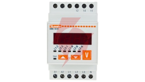 Woltomierz trójfazowy cyfrowy modułowy 15-660V DMK70R1