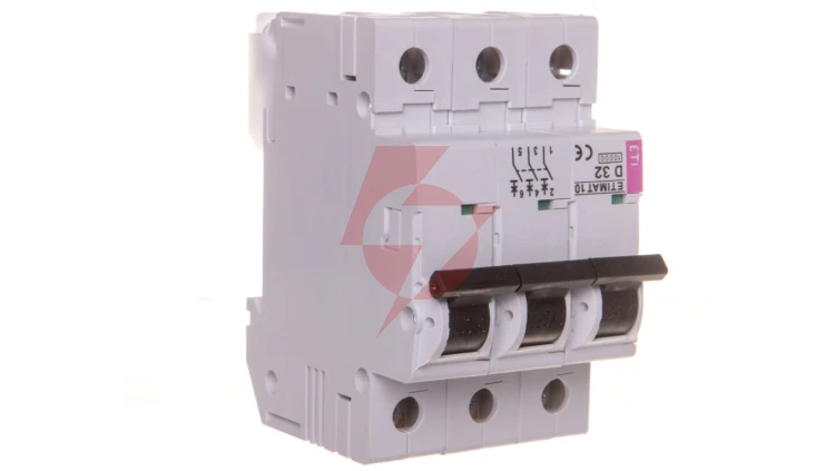 Wyłącznik nadprądowy 3P D 32A 10kA AC ETIMAT10 002155719