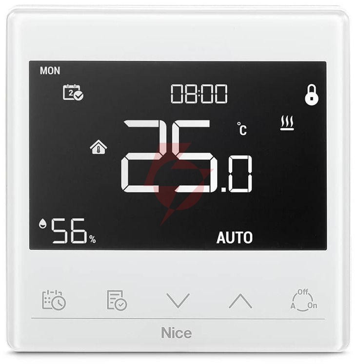 Warm-control water heating thermostat 868,4 mhz nice white