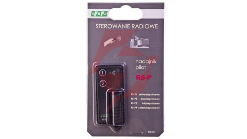 Pilot dwuprzyciskowy 12V A23 868MHz 30m czarny RS-P2