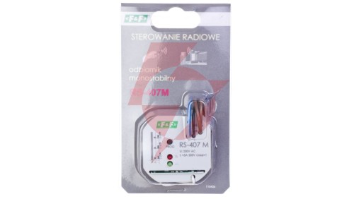 Przekaźnik sterowania radiowego monostabilny odbiornik 1Z 5A 230V (kapsułka fi55) RS-407M