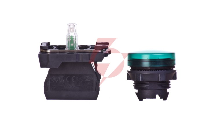 Lampka sygnalizacyjna 22mm zielona 24V AC/DC LED XB5AVB3