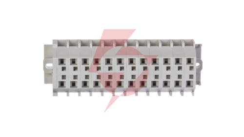 Listwa zaciskowa 12-torowa 2-przewodowa ExeII 4mm2 z uchwytami montażowymi fi 3,2mm jasnoszara 262-142