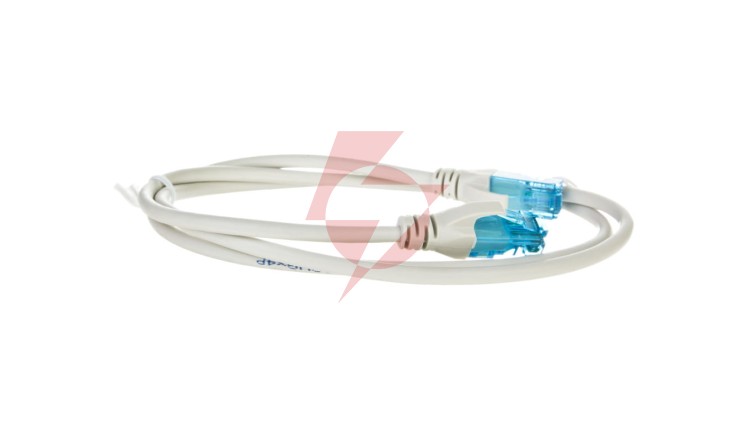 Kabel krosowy (Patch Cord) U/UTP kat.5e szary 1m DK-1512-010