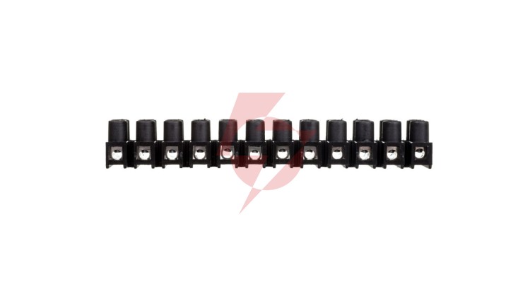 Listwa zaciskowa gwintowa 12-torowa 2,5mm2 czarna LTA12-2,5 22210217