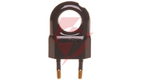 HELMO Wtyczka przenośna Euro 2P 2,5A czarna 50309