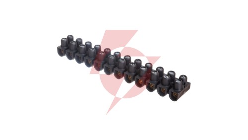 Listwa zaciskowa 12-torowa 10mm2 czarna 034215